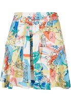 Urban Classics Ladies AOP Satin Mini Skirt
