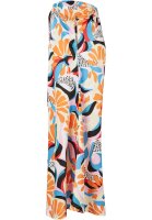 Urban Classics Ladies AOP Satin Midi Skirt