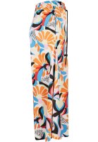 Urban Classics Ladies AOP Satin Midi Skirt