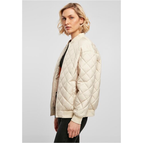 Urban Classics Ladies Oversized Diamond Quilted Bomber Jacket softseagrass S