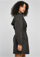Urban Classics Ladies Crinkle Nylon Minimal Trench Coat