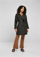 Urban Classics Ladies Crinkle Nylon Minimal Trench Coat