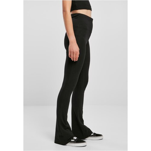 Urban Classics Ladies Organic Stretch Jersey Bootcut Leggings black 3XL