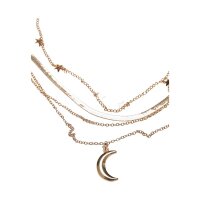 Urban Classics Stars Layering Necklace gold one size