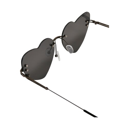 Urban Classics Sunglasses Heart With Chain black/black one size