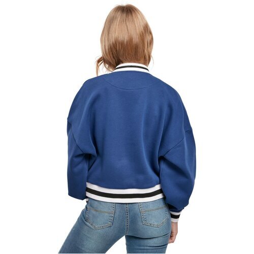 Urban Classics Ladies Oversized College Sweat Jacket spaceblue XS