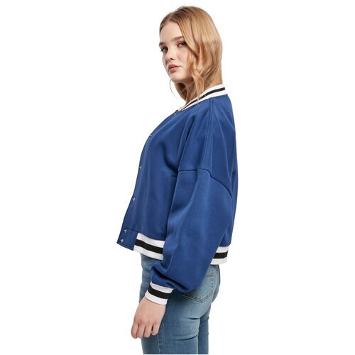 Urban Classics Ladies Oversized College Sweat Jacket spaceblue XS