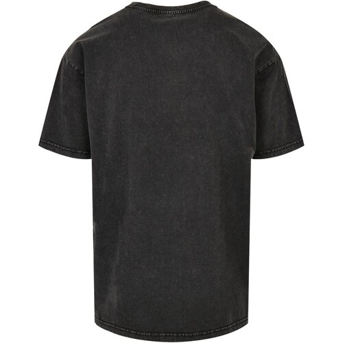 Build Your Brand Acid Washed Heavy Oversized Tee black 3XL