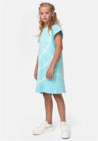Urban Classics Kids Girls Tie Dye Dress aquablue 110/116