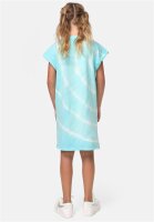 Urban Classics Kids Girls Tie Dye Dress aquablue 110/116