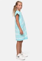 Urban Classics Kids Girls Tie Dye Dress aquablue 110/116