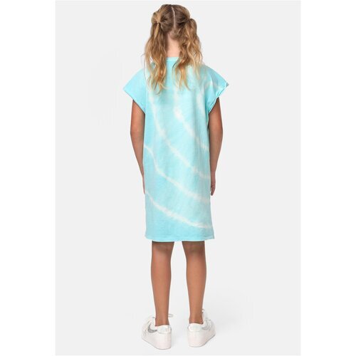 Urban Classics Kids Girls Tie Dye Dress aquablue 146/152