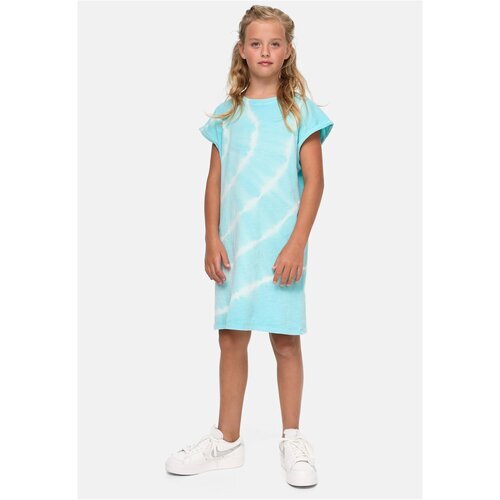 Urban Classics Kids Girls Tie Dye Dress aquablue 146/152