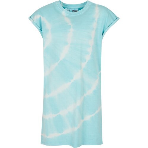 Urban Classics Kids Girls Tie Dye Dress aquablue 146/152