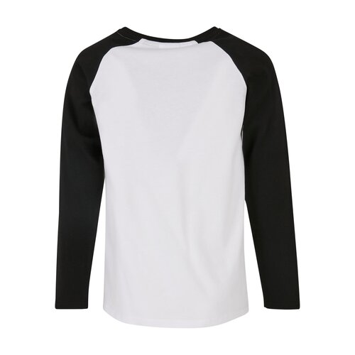 Urban Classics Kids Girls Contrast Raglan Longsleeve white/black 110/116