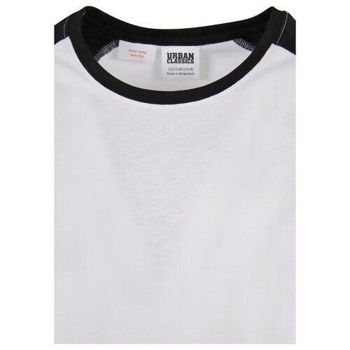 Urban Classics Kids Girls Contrast Raglan Longsleeve 2-Pack white/pink+white/black 134/140