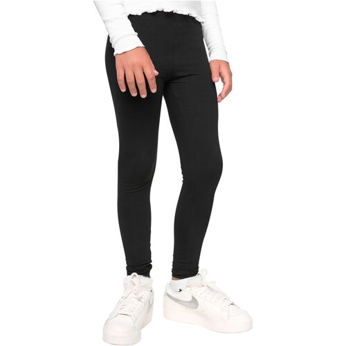 Urban Classics Kids Girls Jersey Leggings 2-Pack black/black 110/116