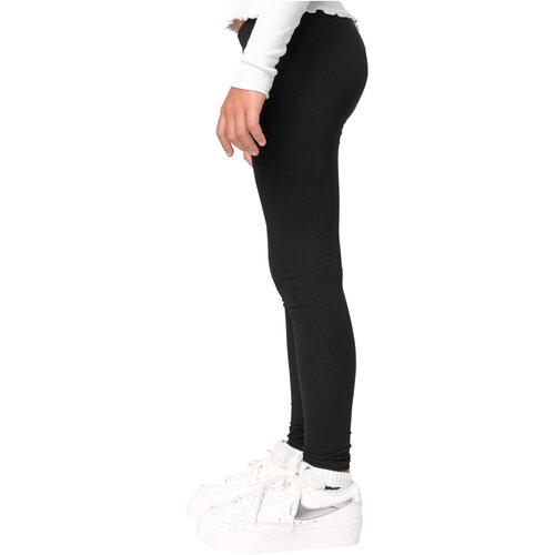 Urban Classics Kids Girls Jersey Leggings 2-Pack black/black 110/116