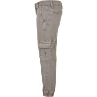Urban Classics Kids Boys Washed Cargo Twill Jogging Pants grey 110/116