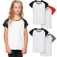 Urban Classics Kids Girls Contrast Raglan Tee 2-Pack