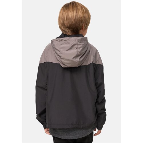 Urban Classics Kids Boys 2-Tone Tech Windrunner asphalt/black 122/128