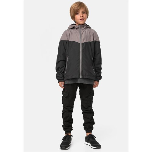 Urban Classics Kids Boys 2-Tone Tech Windrunner asphalt/black 122/128