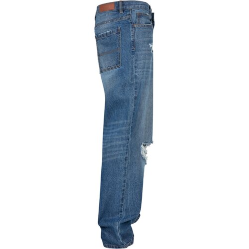 Urban Classics Distressed 90?s Jeans mid deepblue destroyed washed 38