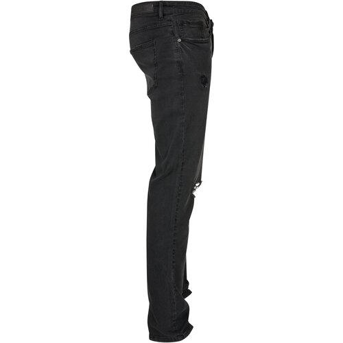 Urban Classics Distressed Stretch Denim Pants black destroyed washed 30