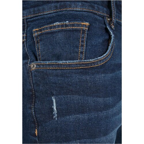 Urban Classics Distressed Stretch Denim Pants darkblue destroyed washed 36