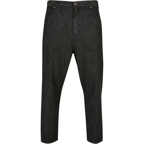 Urban Classics Cropped Tapered Jeans realblack washed 32