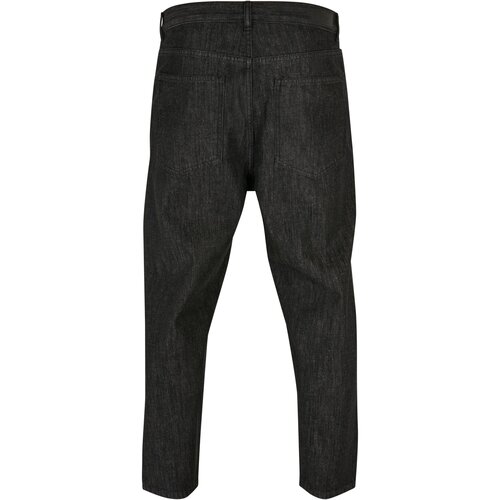 Urban Classics Cropped Tapered Jeans realblack washed 32