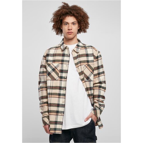 Urban Classics Checked Mountain Shirt softseagrass/bottlegreen L