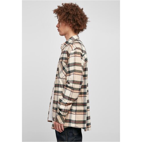 Urban Classics Checked Mountain Shirt softseagrass/bottlegreen L