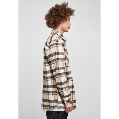 Urban Classics Checked Mountain Shirt softseagrass/bottlegreen L