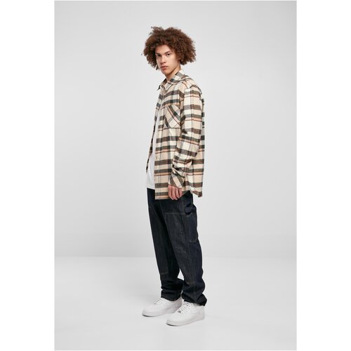 Urban Classics Checked Mountain Shirt softseagrass/bottlegreen L