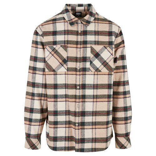 Urban Classics Checked Mountain Shirt softseagrass/bottlegreen L