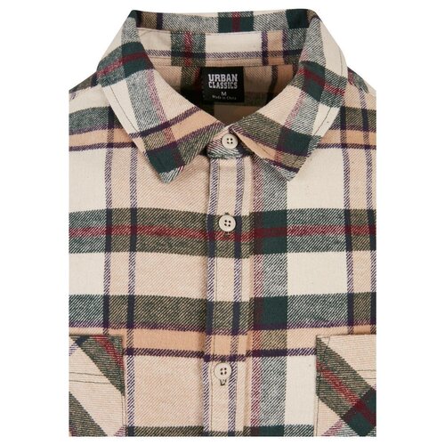 Urban Classics Checked Mountain Shirt softseagrass/bottlegreen L