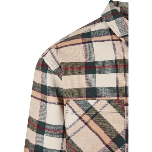 Urban Classics Checked Mountain Shirt softseagrass/bottlegreen L