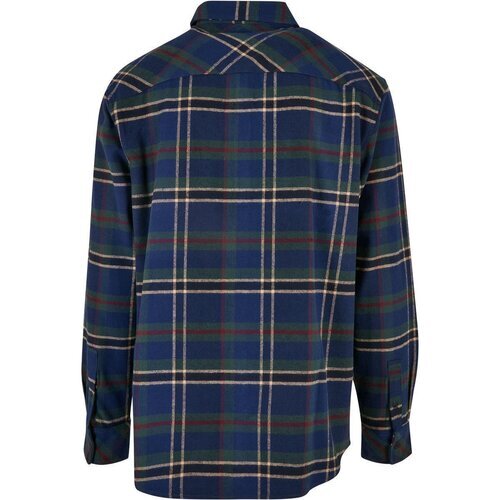 Urban Classics Checked Mountain Shirt darkblue/bottlegreen M