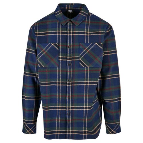 Urban Classics Checked Mountain Shirt darkblue/bottlegreen XXL