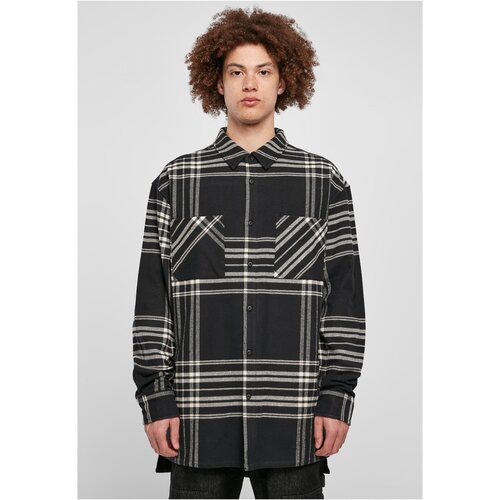 Urban Classics Long Oversized Checked Summit Shirt black L