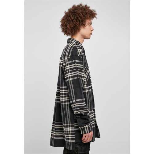 Urban Classics Long Oversized Checked Summit Shirt black XL