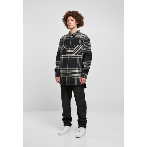 Urban Classics Long Oversized Checked Summit Shirt black XL