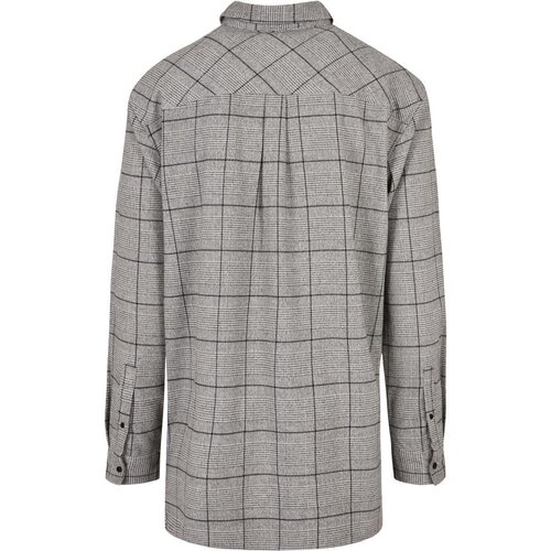 Urban Classics Long Oversized Checked Greyish Shirt grey/black XXL
