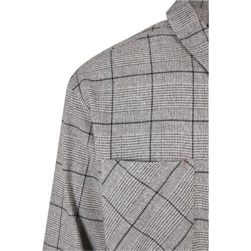Urban Classics Long Oversized Checked Greyish Shirt grey/black XXL