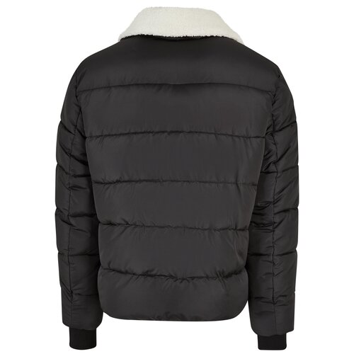Urban Classics Sherpa Collar Padded Shirt Jacket black 3XL