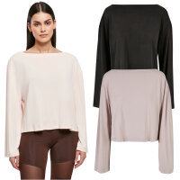 Urban Classics Ladies Short Modal Bateau Necklinie...