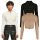 Urban Classics Ladies Cropped Rib Knit Zip Cardigan