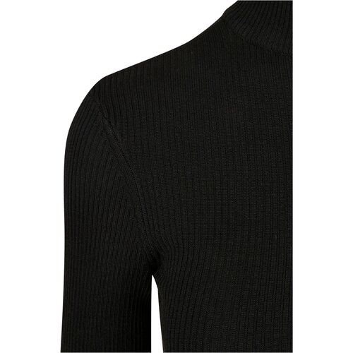 Urban Classics Ladies Cropped Rib Knit Zip Cardigan black 3XL