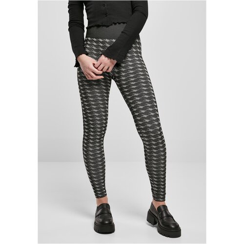 Urban Classics Ladies Seamless Heritage Leggings blackhoundstooth L/XL